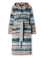 Missoni Home - Eva Hooded Bathrobe M, 100 - Chalatas - Marga / raštuota