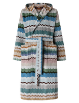 Missoni Home - Eva Hooded Bathrobe S, 100 - Chalatas - Marga / raštuota