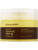 Eqqualberry - Eqqualberry - Collagen Glow Up Gel Toner Pads - Toniko pagalvėlės - Nude