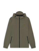 Lyle & Scott - Contrast Zip Through Hooded Jacket - Lengva striukė - Chaki spalva