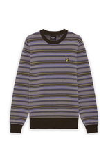 Lyle & Scott - Fairisle Crew Neck Jumper - Apvalios apykaklės megztinis - Ruda