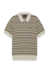 Lyle & Scott - Fairisle Short Sleeve Polo - Marškinėliai trumpomis rankovėmis - Kreminė spalva