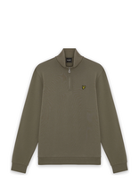 Lyle & Scott - Loopback Quarter Zip Sweat - Megztinis - Chaki spalva