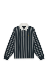 Lyle & Scott - Vertical Stripe Rugby - Marškinėliai ilgomis rankovėmis - Tamsiai mėlyna