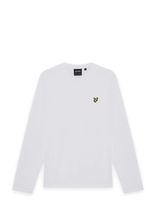 Lyle & Scott - Boxy Fit Long Sleeve T-Shirt - Marškinėliai ilgomis rankovėmis - Balta