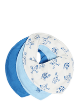 Pippi - Bandana Bib Boy -Aop (3-Pack) - Seilinukas - Mėlyna