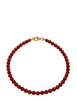 Jane Koenig - Bead Anklet Carnelian - Grandinėlė ant kojos - Raudona