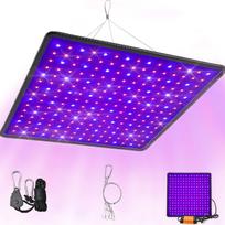 Augalo lempa, pilnas spektras, šviesos panelė 225 LED raudona mėlyna, hidroponikai, 295x300 mm, augalų šviestuvas, LED lempa augalams, LED panelė augalams, pilno spektro LED lempa augalams