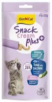 Gimborn Kačių skanėstai – GimCat SNACK CREAM plus+ kačiukams TUNA & ZUCCHINI 6 x 15 g