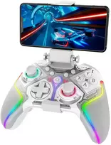„iPega 9666BH“ „Bluetooth“ RGB žaidimų pultas, skirtas „Android“ / „iOS“ / „PS3“ / „PS4“ / „PC“ / „N-Switch“ Baltas