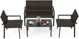 Lauko baldų komplektas Lauko baldų rinkinys 4 vnt.