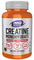 Creatine Monohydrate, 750mg - 120 kapsulių - NOW Foods
