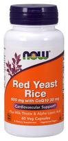 Red Yeast Rice with CoQ10, 600mg - 60 kapsulių - NOW Foods