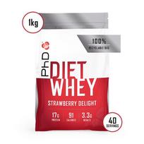 PhD® Diet Whey milteliai 1kg skonis - Šokolado