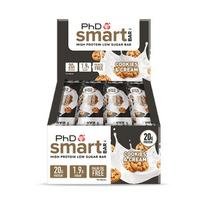 PhD® Smart Bar Batonėlis 12 x 64g skonis - Juodojo šokolado su avietėmis