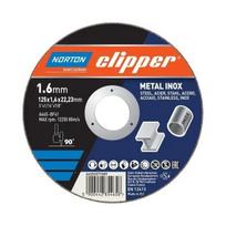 Metalo pjovimo diskas 125X0.8X22,23 Tipas-42 CLIPPER NORTON