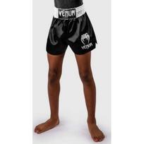 Venum Classic Muay Thai šortai vaikams, juodi/balti