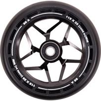 Paspirtuko ratukai LMT L, 115 mm, su ABEC-9 guoliais - Juoda/Juoda