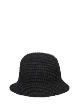 Becksöndergaard - Solid Saverina Straw Hat - Šiaudinė skrybėlė - Juoda