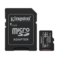 Kingston 64GB Canvas Select Plus UHS-I microSDXC Memory Card + Adapter