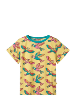 Småfolk - T-Shirt With Parrots - Marškinėliai trumpomis rankovėmis - Geltona