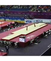 Nusileidimo čiužinių komplektas varžybų gimnastikos rąstui – su viršutiniu čiužiniu – 52 m² – FIG patvirtinta