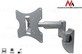 Maclean MC-503S monitoriaus laikiklis 23-42" 30kg universalus max VESA 200 sidabrinis
