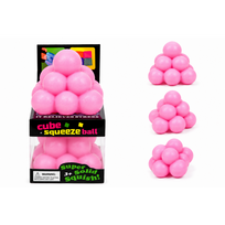 Antistresinis squishy kubas, minkštas cube žaislas - rožinis