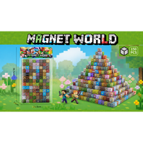 Minecraft magnetinis blokelių - kaladėlių rinkinys - 150 vnt.