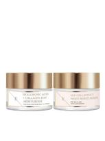 ERTH SKIN LONDON Dieninis kremas su hialurono rūgštimi ir kolagenu, EGF ląstelių efekto naktinis drėkinamasis kremas, 2x50 ml