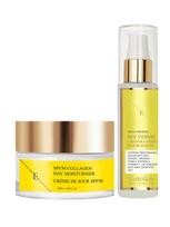 ERTH SKIN LONDON Serumas su bičių nuodais ir Manukos medumi 60 ml, dieninis kolageno kremas su SPF 50, 50 ml