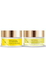 ERTH SKIN LONDON Kremas su bičių nuodais ir Manukos medumi ir dieninis kolageno kremas su SPF 50, 2x50 ml