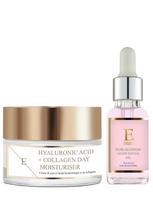 ERTH SKIN LONDON Rožių žiedų švytėjimo suetikiantis veido aliejus 30 ml, dieninis kremas su hialurono rūgštimi ir kolagenu, 50 ml