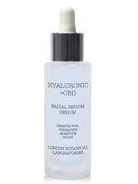 LONDON BOTANICAL LABORATORIES Hialurono rūgšties ir CBD drėkinamasis serumas, 30 ml