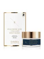 ERTH SKIN LONDON Kremas nuo raukšlių su gyvatės nuodais 50 ml, hialurono rūgšties ir kolageno kaukė, 3 vnt.