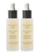 LONDON BOTANICAL LABORATORIES Vitamino C ir CBD serumas, 2x30 ml