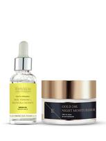 ERTH SKIN LONDON Bičių nuodų ir Manukos medaus aliejus (30 ml), raukšlių mažinimo naktinis drėkiklis su 24 K auksu (50 ml)
