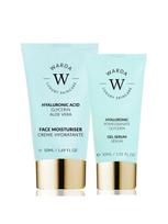 WARDA LUXURY SKINCARE Drėkinamasis kremas (50 ml) ir gelinis serumas (30 ml) su hialurono rūgštimi