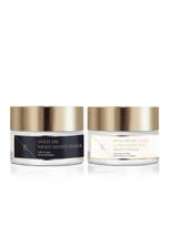 ERTH SKIN LONDON Raukšlių mažinimo naktinis drėkiklis su 24 K auksu (50 ml), hialurono rūgšties ir kolageno dieninis kremas (50 ml)