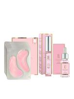 ERTH SKIN LONDON Rožių žiedų veido aliejus (30 ml), rožių žiedų hidrogelio paakių padeliai (5 vnt.), rožių žiedų putlinantis lūpų blizgis (8 ml)