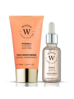 WARDA LUXURY SKINCARE Vitamino C drėkinamasis kremas (50 ml), vitamino C aliejinis serumas (30 ml)
