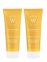WARDA LUXURY SKINCARE Apsauginis, dieninis veido kremas nuo saulės su SPF 30, 2x50 ml