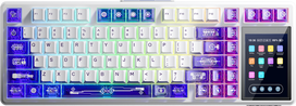 Klaviatūra Aula L99 (Balta/Violetinė) - Caramel Latte Switches