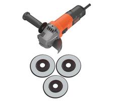 Elektrinis kampinis šlifuoklis Black & Decker BEG110A3-QS; 750 W; 115 mm
