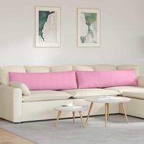 Sofa Pagalvės 2 vnt audinys Rožinė 145 x 40 cm