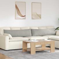 Sofa Pagalvės 2 pcs Šviesiai pilka 145 x 40 cm audinys