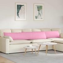 Sofa Pagalvės 2 vnt audinys Rožinė 200 x 40 cm