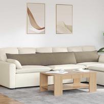Sofa Pagalvės 2 pcs Taupe 200 x 40 cm audinys