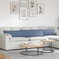 Sofa Pagalvės 2 pcs Mėlyna 200 x 40 cm Kordūrinis audinys
