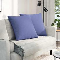 Sofa Pagalvės 2 vnt audinys Džinsinės mėlynos 60 x 60 cm